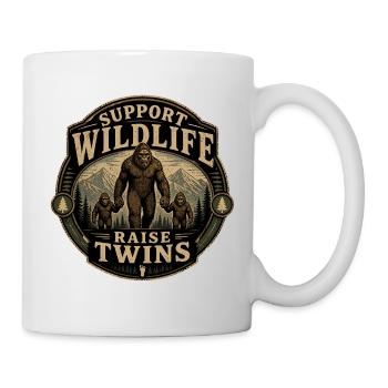Soutenez la Vie Sauvage : Élevez des Jumeaux - Mug blanc - blanc - Droite