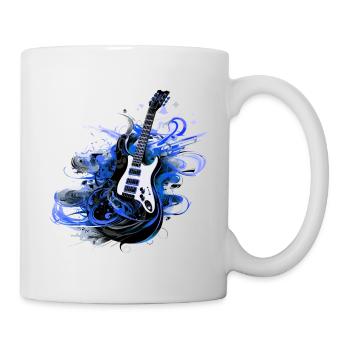 E-Gitarre Gitarre Gitarrist Musik Instrument Rock - Tasse - Weiß - Rechts
