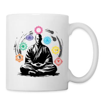 Méditation du chakra Zen Détendez-vous - Mug blanc - blanc - Droite