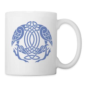 Keltischer Adlerknoten - Tasse - Weiß - Rechts