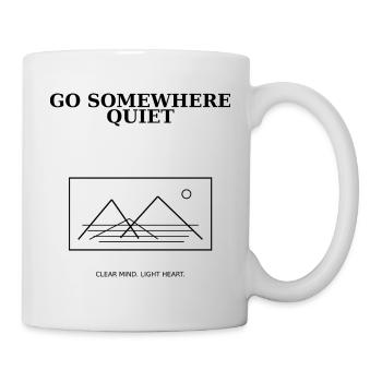 08_go_somewhere_quiet - Mug blanc - blanc - Droite