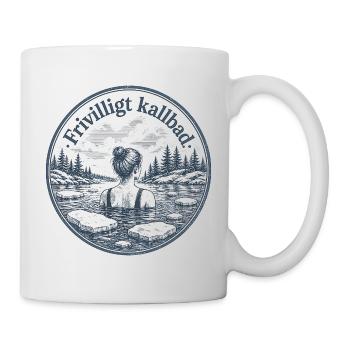 Bain Glacé Volontaire Humour Suédois - Mug - white - Right