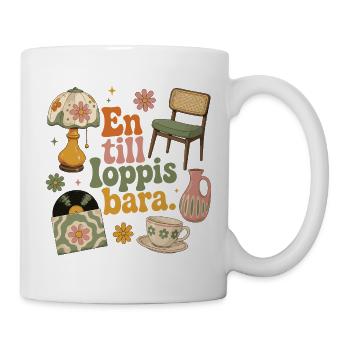 Vintage Brocante Passion Juste une de Plus - Mug blanc - blanc - Droite