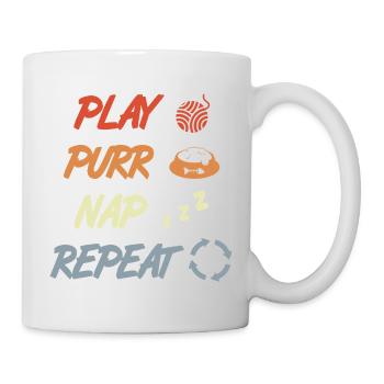 Play Purr Sleep Repeat - Mug - white - Right