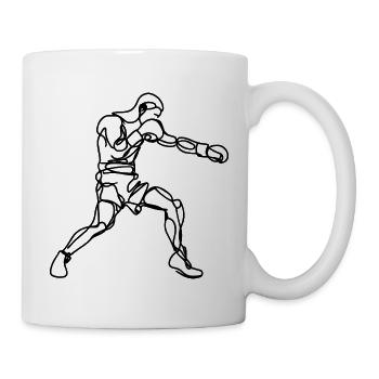 Boxing Graphics - Mug - white - Right