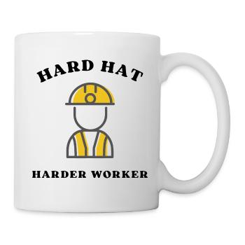 Silhouette du Héros du Chantier - Mug blanc - blanc - Droite