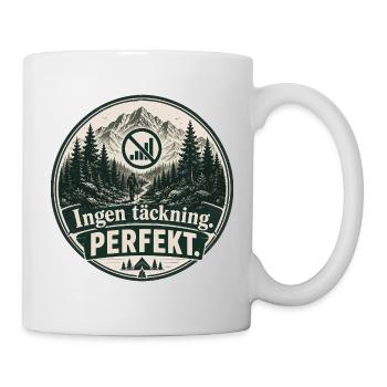 Randonnée et Nature : Pas de Réseau, Parfait - Mug blanc - blanc - Droite
