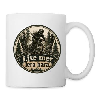 Mountain biking Downhill: A little more mud, that's all - Mug - white - Right