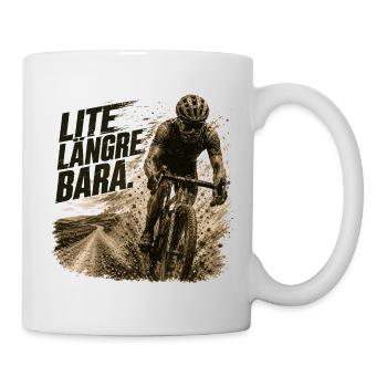 Vélo de Route et Gravel : Un peu plus loin - Mug blanc - blanc - Droite