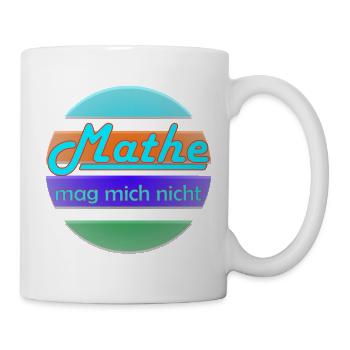 Mathe mag mich nicht Neon Banner - Tasse - Weiß - Rechts