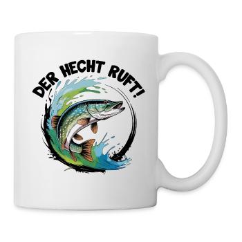 Der Hecht ruft - Tasse - Weiß - Rechts