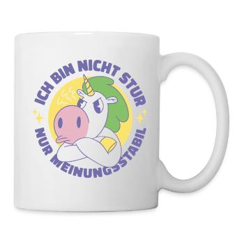Einhorn Stur HP - Tasse - Weiß - Rechts