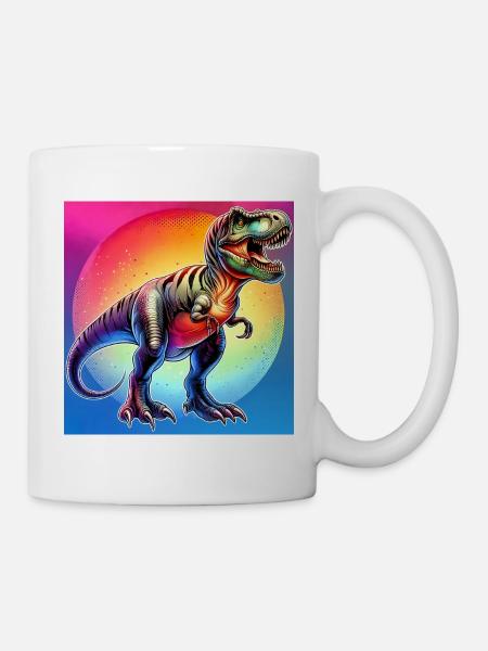 Dinosaurier - Tasse - Weiß