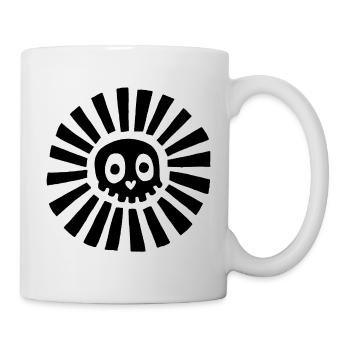Black Sunny Skull - Mug - white - Right