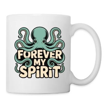 Oktopus für immer mein Spirit - Tasse - Weiß - Rechts