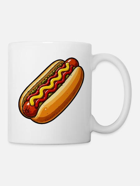 sandwich - Tasse - Weiß