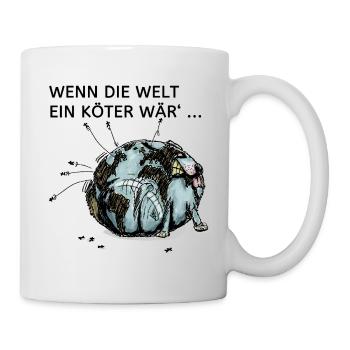 Weltköter - Tasse - Weiß - Rechts