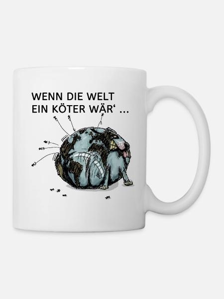 Weltköter - Tasse - Weiß