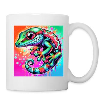 Gecko - Tasse - Weiß - Rechts