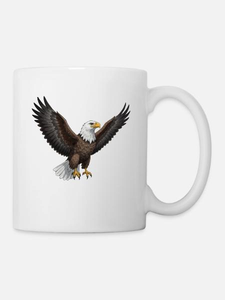 Seeadler Fischadler Raubvogel Geschenk - Tasse - Weiß