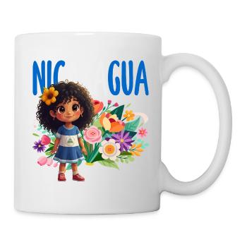Fierté et Foyer du drapeau du Nicaragua - Mug blanc - blanc - Droite