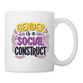 Pride Month LGBT -  Gender is a Social Construct - Mug - white - Right