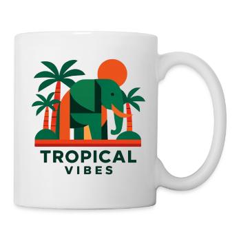 Tropical Elephant - Mug - white - Right