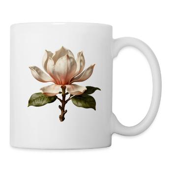 Magnolia Elegant Botanical Illustration - Mug - white - Right
