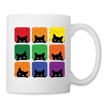 Mois de la Fierté LGBT - L’amour, c’est l’amour des chats - Mug blanc - blanc - Droite