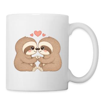 Tender sloth kisses - Mug - white - Right