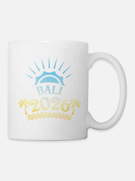 Bali 2026 Bunt - Tasse - Weiß