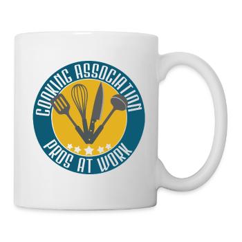 Équipe de cuisine professionnelle au travail - Mug blanc - blanc - Droite