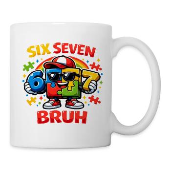 Bruh Saying Funny Retro Vintage Youth Language Of The - Mug - white - Right