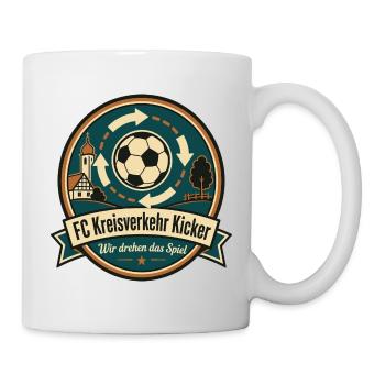 FC Kreisverkehr Kicker - Tasse - Weiß - Rechts
