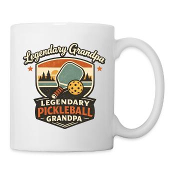 Legendärer Grandpa Pickleball Badge - Tasse - Weiß - Rechts