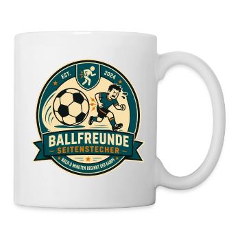 Ballfreunde Seitenstecher - Tasse - Weiß - Rechts
