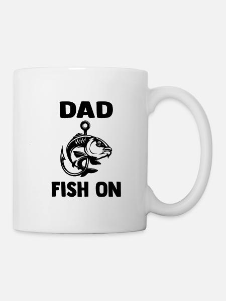 dad_fish_on - Mug - white