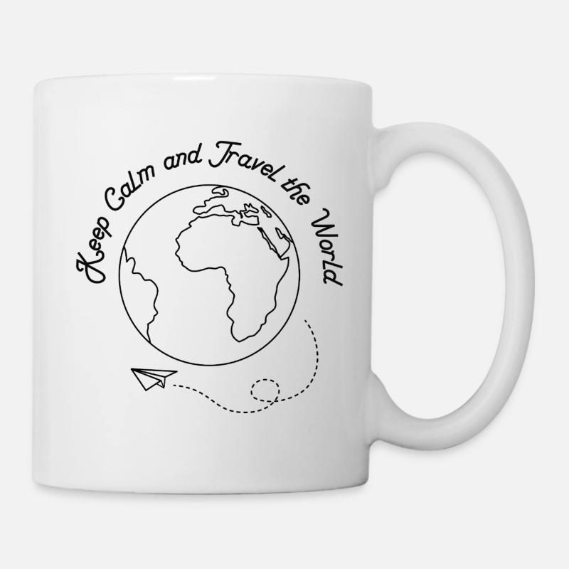 Keep Calm and travel the World - Mug - white