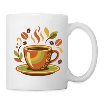 Retro Coffee Club Vintage Coffee Lover Design - Mug - white - Right