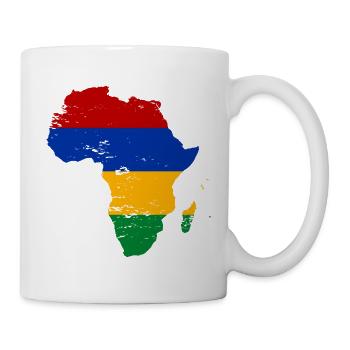 Mauritius Flag Africa - Mug - white - Right