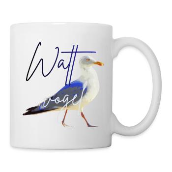 Nordsee Möwe Wattvogel Ostsee - Tasse - Weiß - Rechts
