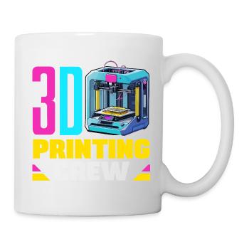 Équipe de robotique spatiale d’impression 3D Crew Maker Drôle - Mug blanc - blanc - Droite