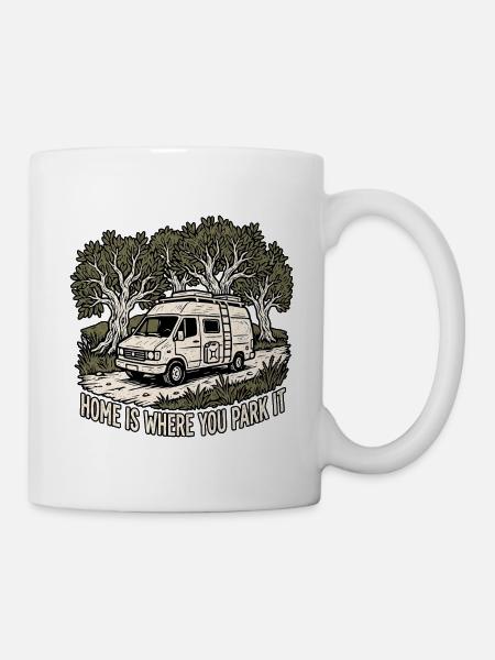 Camping In The Nature - Tasse - Weiß