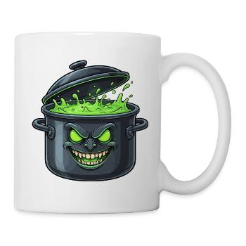 Gruselgrüner Topfzauber - Tasse - Weiß - Rechts