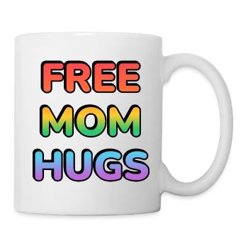 Maman libre serre dans ses bras la fierté gay - Mug blanc - blanc - Droite