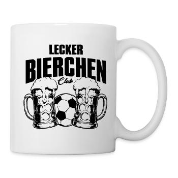 Lecker Bierchen Club Maßkrug Fußball Edition - Tasse - Weiß - Rechts