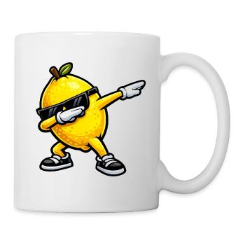 Dabbing Zitrone - Tasse - Weiß - Rechts