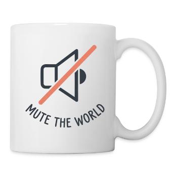 Mute The World - Mug - white - Right