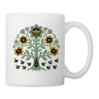 Arborvitae Bees Beekeeper Nature Conservation Cottagecore - Mug - white - Right