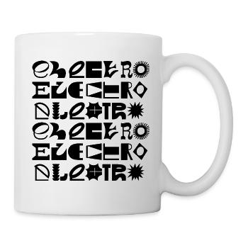 Conception de logo typographique de musique électro - Mug blanc - blanc - Droite